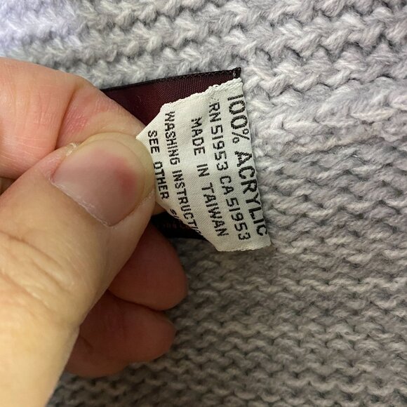 Vintage McLockland Shawl Collar Cardigan Gray M - Picture 3 of 9